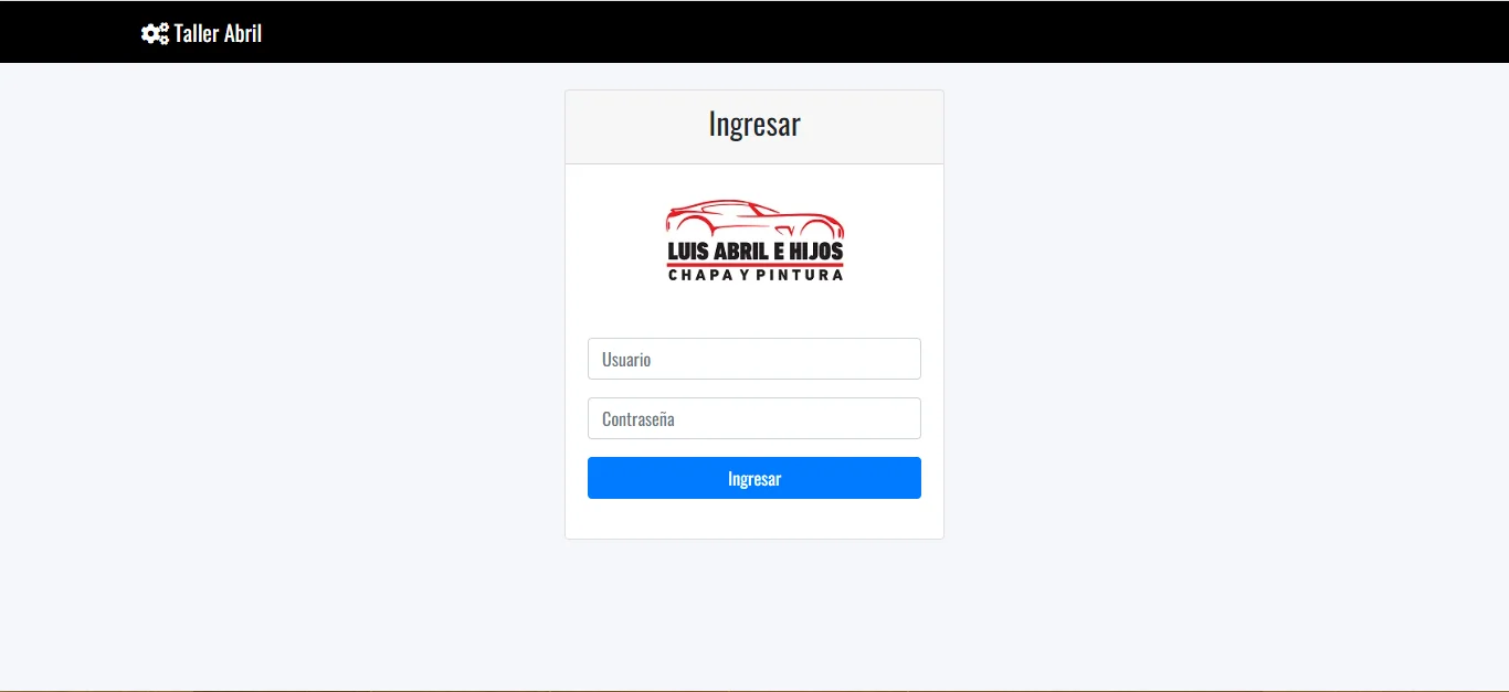 Taller Abril - Login